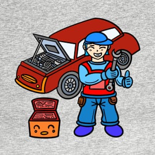 Chibi car mechanic T-Shirt